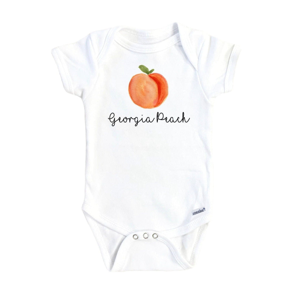 Peach Georgia - Baby Boy Girl Clothes Infant Bodysuit Funny Cute Newborn Onesie