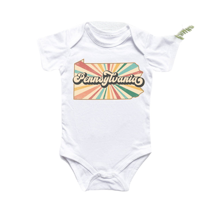 Pensilvania - Ropa para bebé niño niña Body infantil Divertido Lindo Recién nacido 