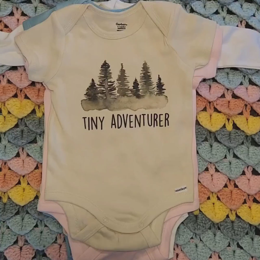 Campfire Camping Camp - Baby Boy Girl Clothes Infant Bodysuit Funny Cute Newborn