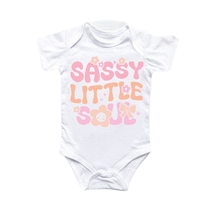 Sassy Little Soul - Ropa para bebé niño niña Body para bebé Divertido y lindo para recién nacido 