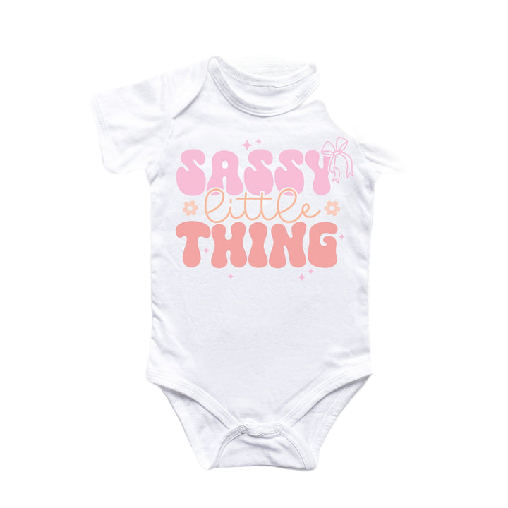 Sassy Little Thing - Ropa para bebé niño niña Body para bebé Divertido y lindo Recién nacido 