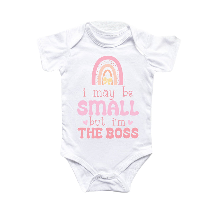 Small Boss Mom - Baby Boy Girl Clothes Infant Bodysuit Funny Cute Newborn