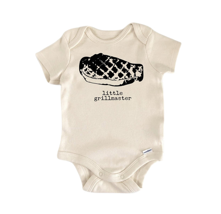 Grillmaster Steak Bbq - Baby Boy Girl Clothes Infant Bodysuit Funny Cute Newborn