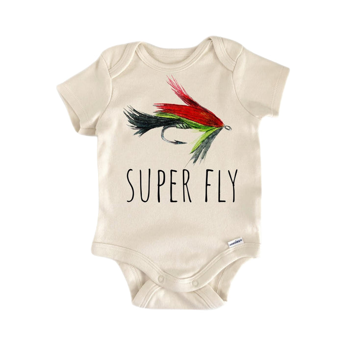 Super Fly Fishing - Ropa para bebé niño niña Body infantil Divertido y lindo para recién nacido 