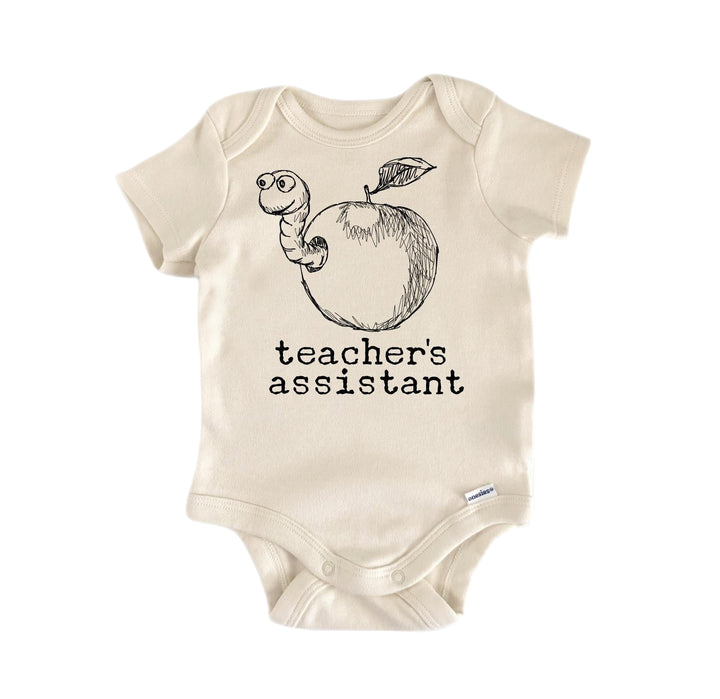 Teachers Assistant Bookworm - Baby Boy Girl Clothes Infant Bodysuit Funny Cute Newborn