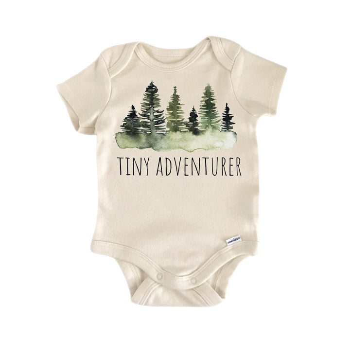 Tiny Adventurer Forrest - Baby Boy Girl Clothes Infant Bodysuit Funny Cute Newborn