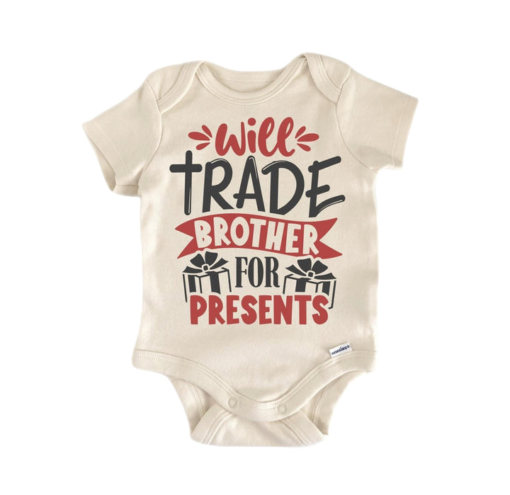 Trade Brother Christmas - Baby Boy Girl Clothes Infant Bodysuit Funny Cute Newborn