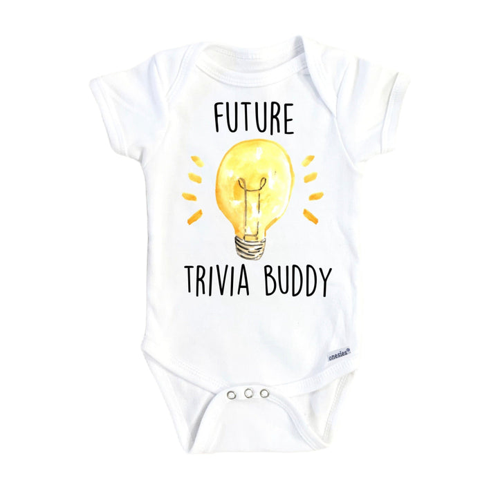 Trivia Buddy - Baby Boy Girl Clothes Infant Bodysuit Funny Cute Newborn Onesie