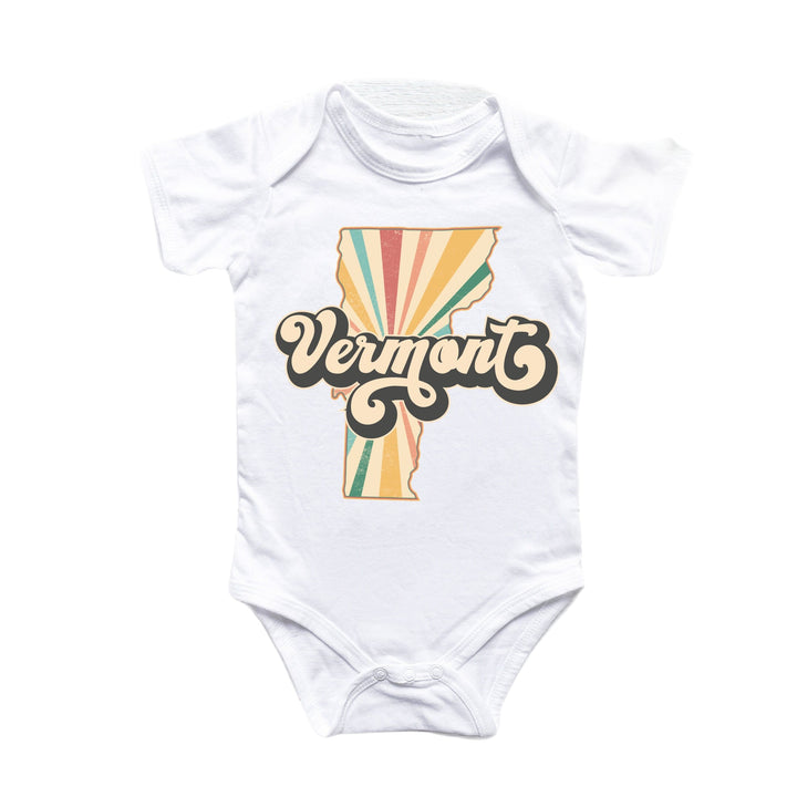 Vermont - Baby Boy Girl Clothes Infant Bodysuit Funny Cute Newborn