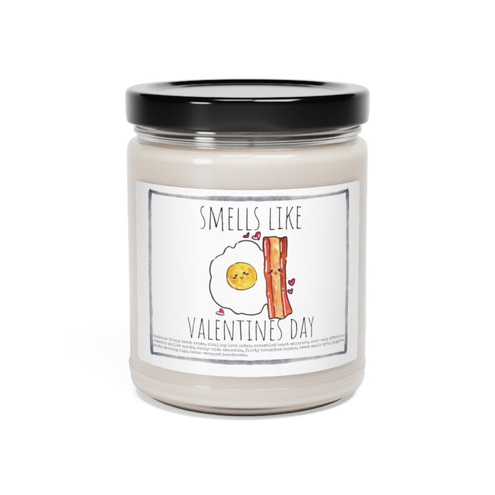 a candle that says smells like valentine's day