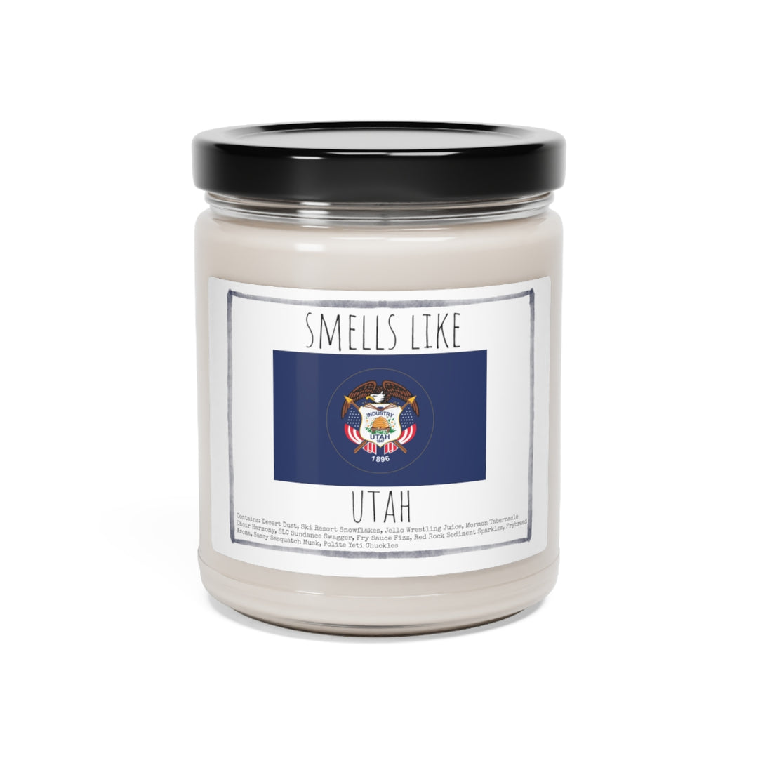 a jar of candles with the flag of the united states