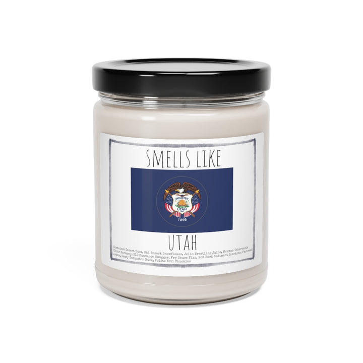 a jar of candles with the flag of the united states