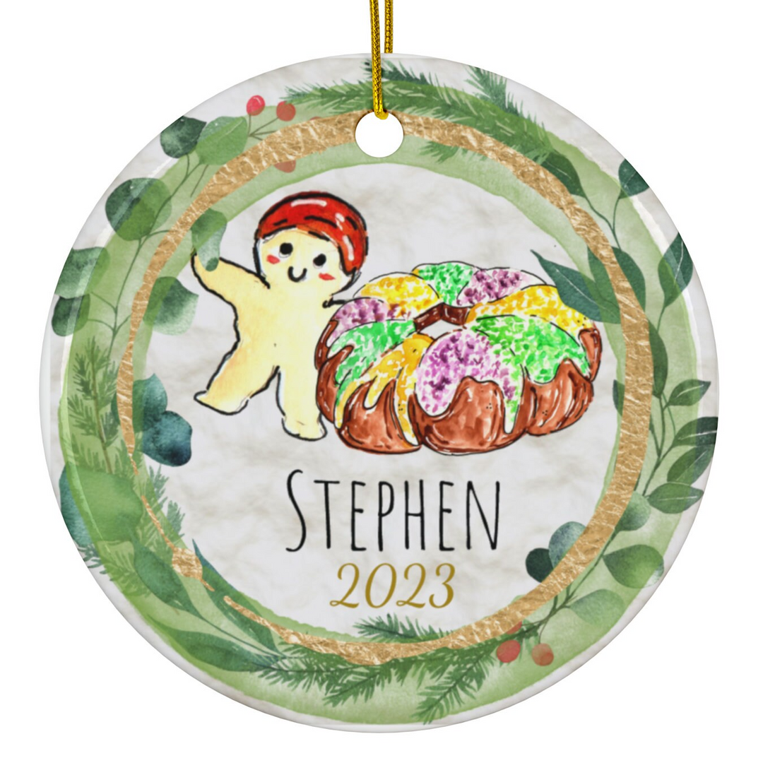 a personalized ornament for a christmas ornament