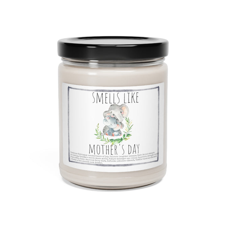 a candle that says smells like mother's day