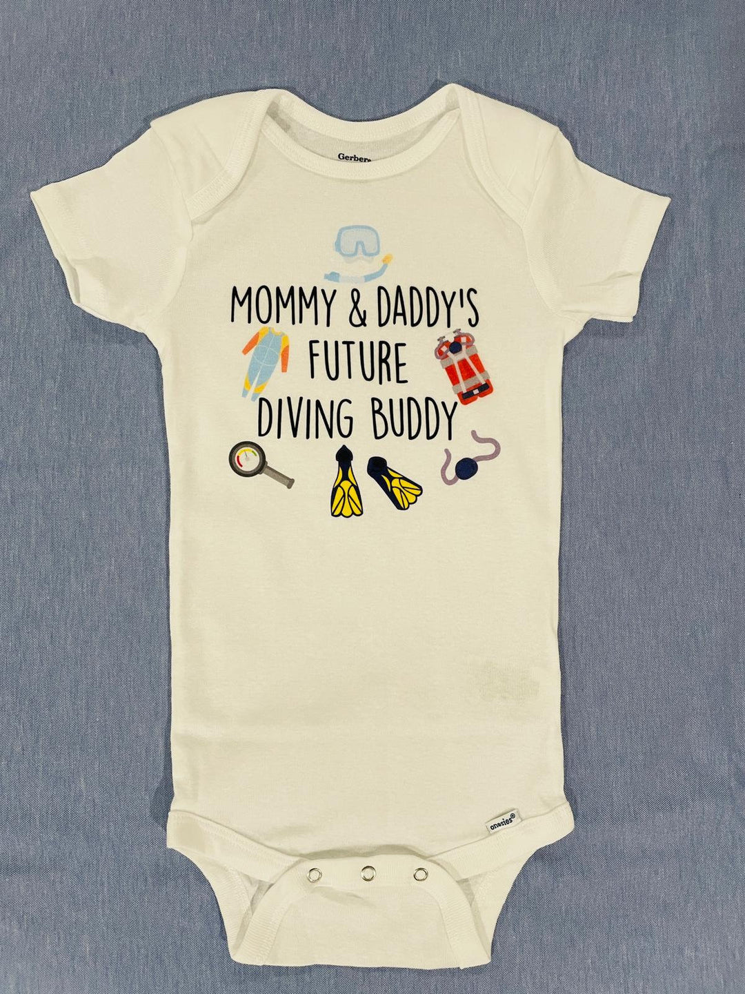 Diving Icons - Baby Boy Girl Clothes Infant Bodysuit Funny Cute Newborn
