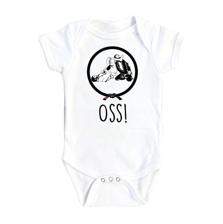 Jiu Jitsu Oss - Baby Boy Girl Clothes Infant Bodysuit Funny Cute Newborn