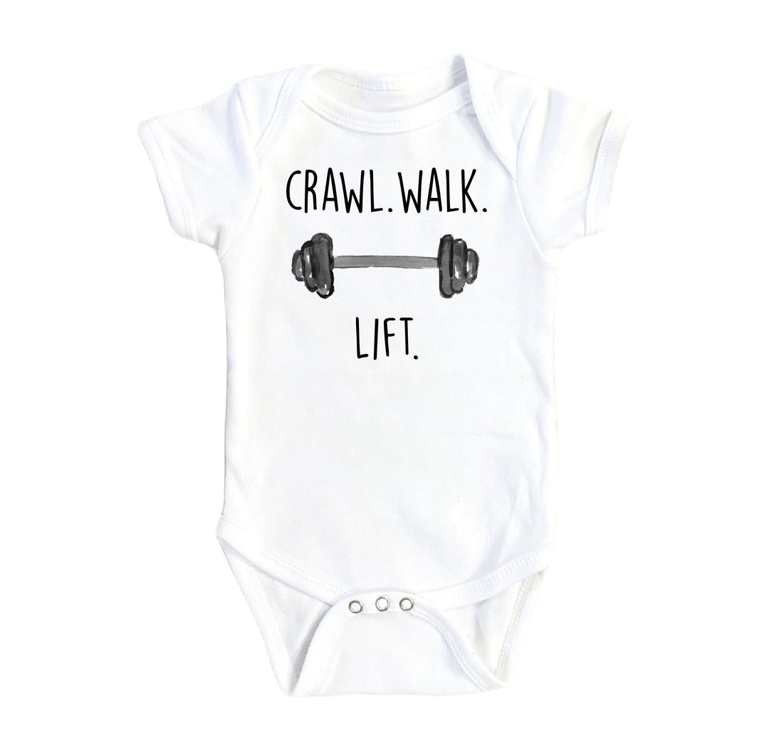Gym Crawl Lift - Baby Boy Girl Clothes Infant Bodysuit Funny Cute Newborn