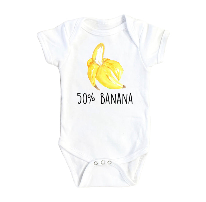 Banana 50  - Baby Boy Girl Clothes Infant Bodysuit Funny Cute Newborn