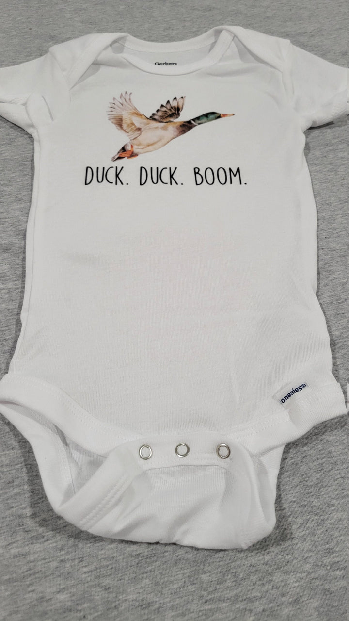 Duck Hunting Boom - Baby Boy Girl Clothes Infant Bodysuit Funny Cute Newborn