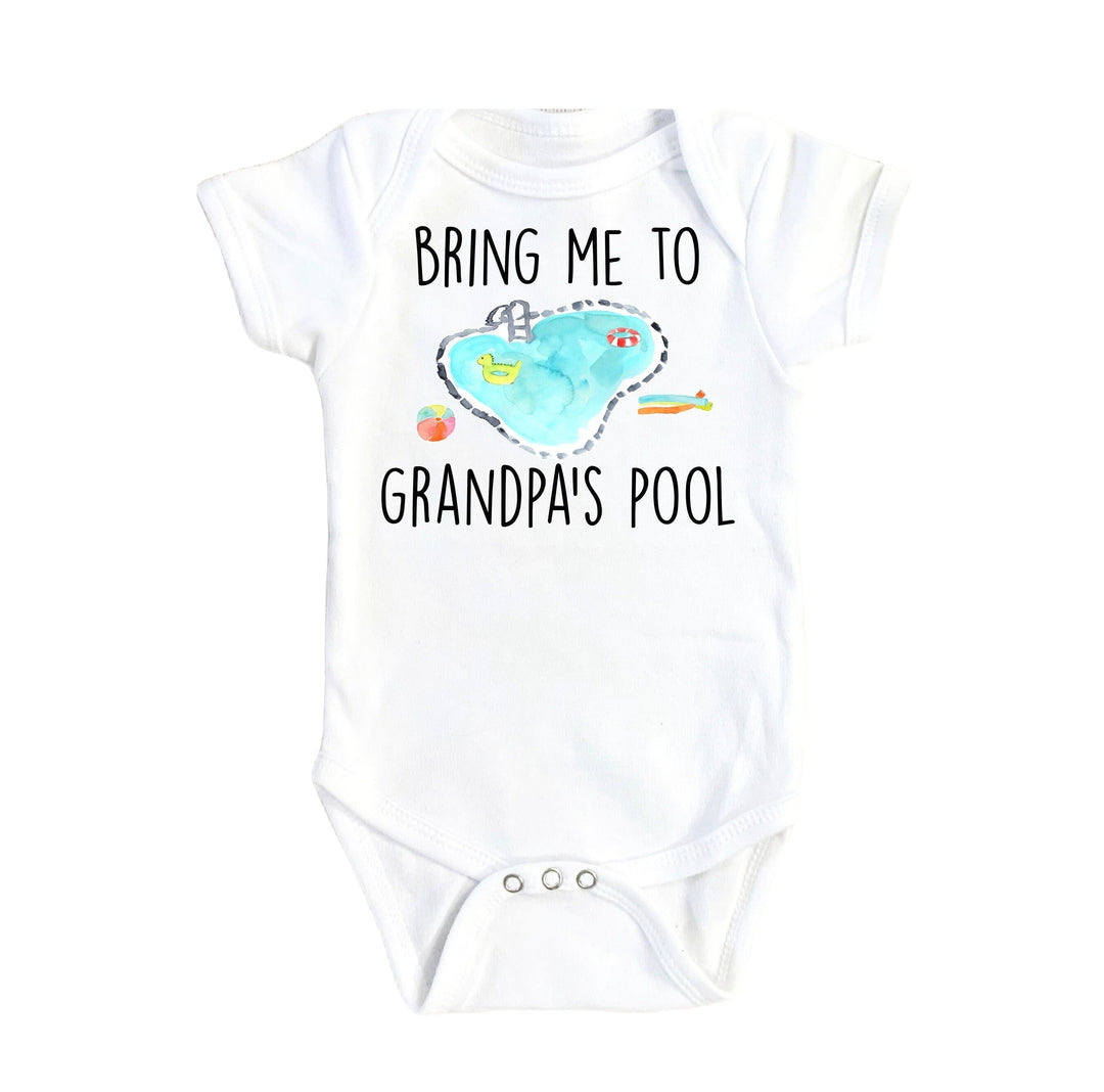 Grandpa's Pool - Baby Boy Girl Clothes Infant Bodysuit Funny Cute Newborn