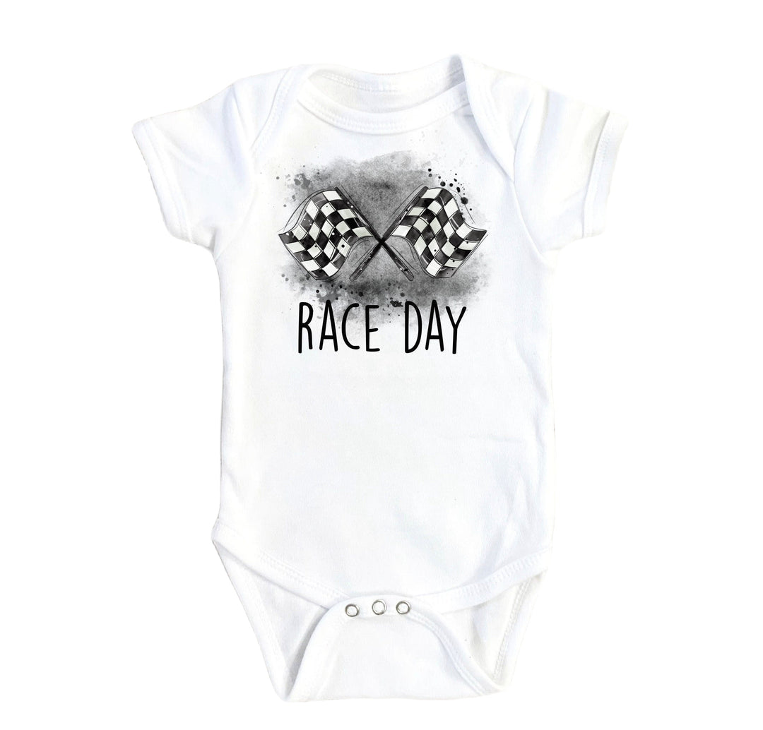 Racing Race Day - Baby Boy Girl Clothes Infant Bodysuit Funny Cute Newborn