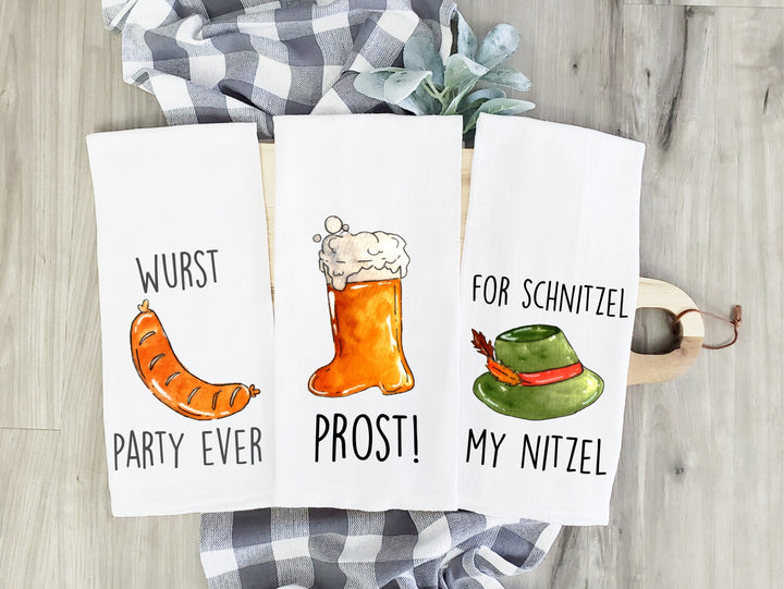 Oktoberfest - Kitchen Tea Towel, Hand Dish, Housewarming, Funny, Friend, Gift