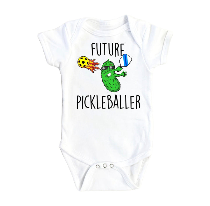 Pickleball Future - Baby Boy Girl Clothes Infant Bodysuit Funny Cute Newborn