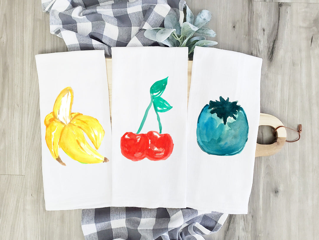 Vegetable - Kitchen Tea Towel, Hand Dish, Housewarming, Funny, Friend, Gift 1B 1D