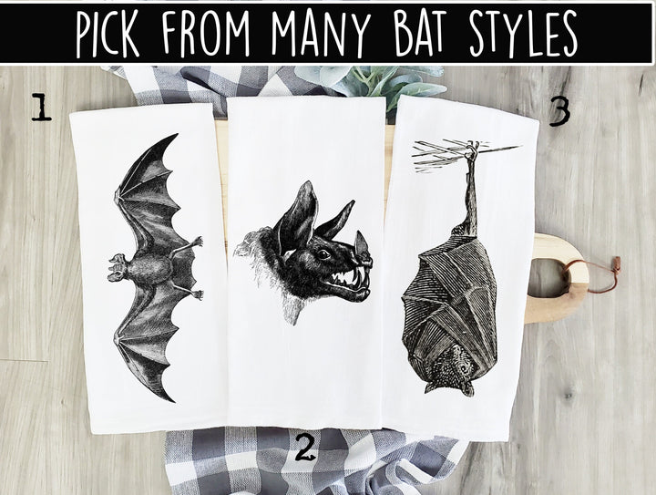 Bat - Kitchen Tea Towel, Hand Dish, Housewarming, Funny, Friend, Gift