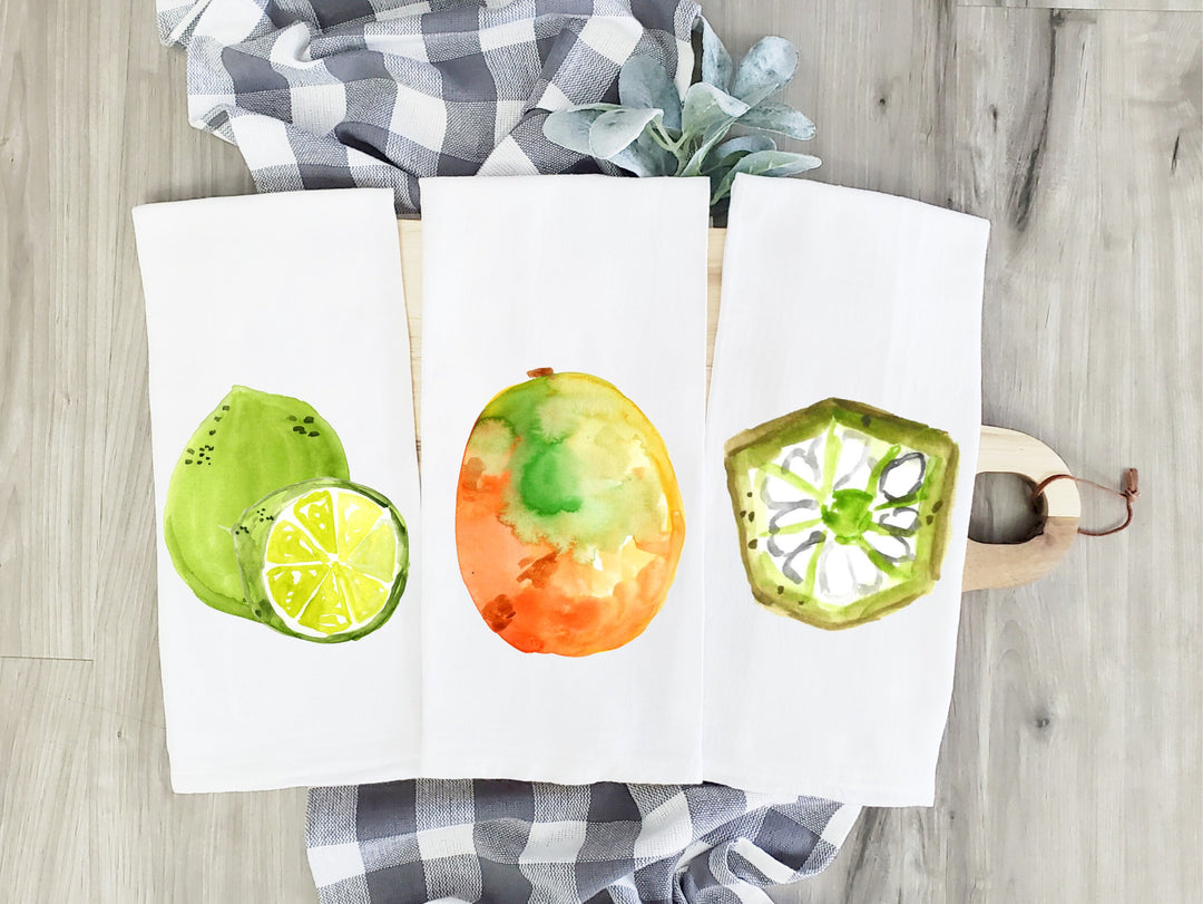 Vegetable - Kitchen Tea Towel, Hand Dish, Housewarming, Funny, Friend, Gift 1B 1D