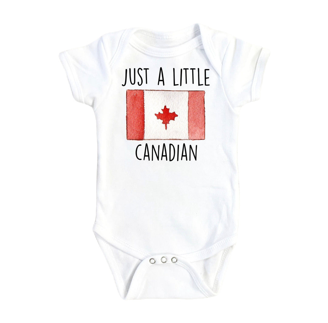 Little Canadian - Baby Boy Girl Clothes Infant Bodysuit Funny Cute Newborn 1A
