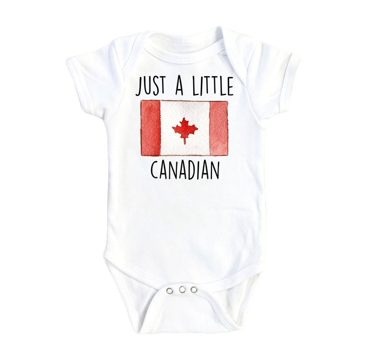 Little Canadian - Baby Boy Girl Clothes Infant Bodysuit Funny Cute Newborn 1A