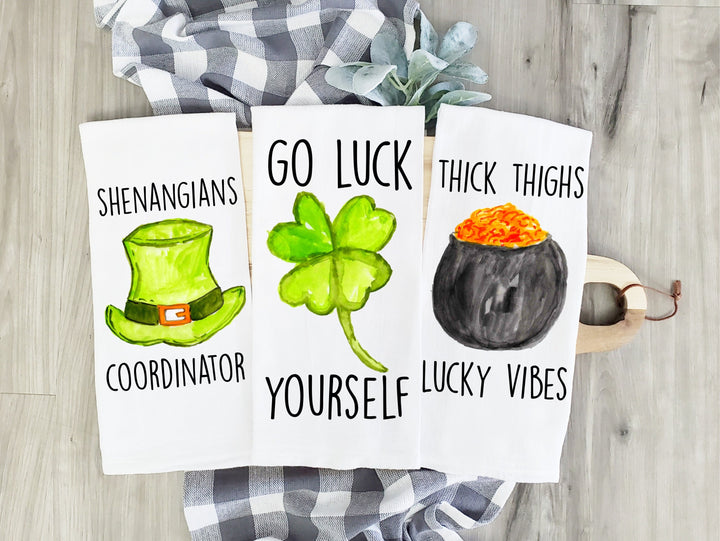 Irish St. Patricks - Kitchen Tea Towel, Hand Dish, Housewarming, Funny, Friend, Gift