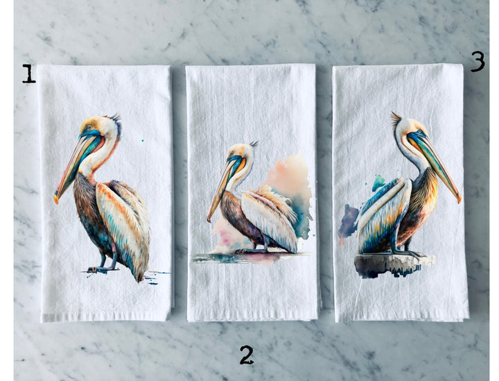 Pelican Louisiana - Kitchen Tea Towel, Hand Dish, Housewarming, Funny, Friend, Gift