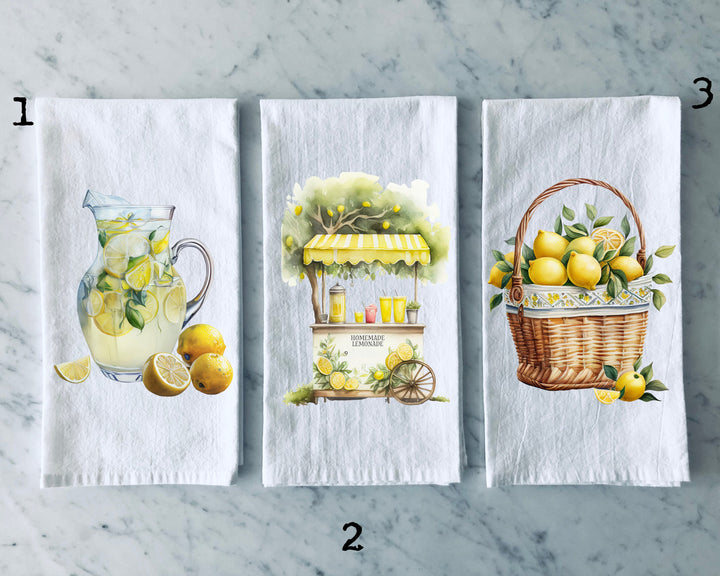 Lemon Spring - Kitchen Tea Towel, Hand Dish, Housewarming, Funny, Friend, Gift