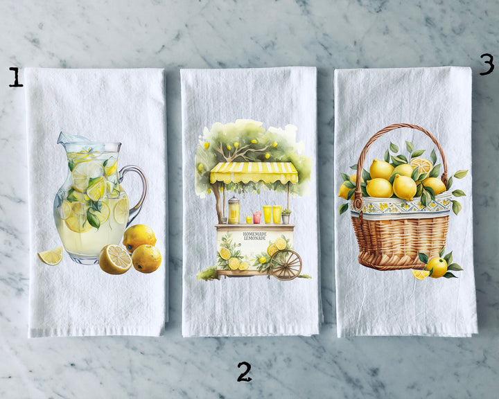 Lemon Spring - Kitchen Tea Towel, Hand Dish, Housewarming, Funny, Friend, Gift 1A