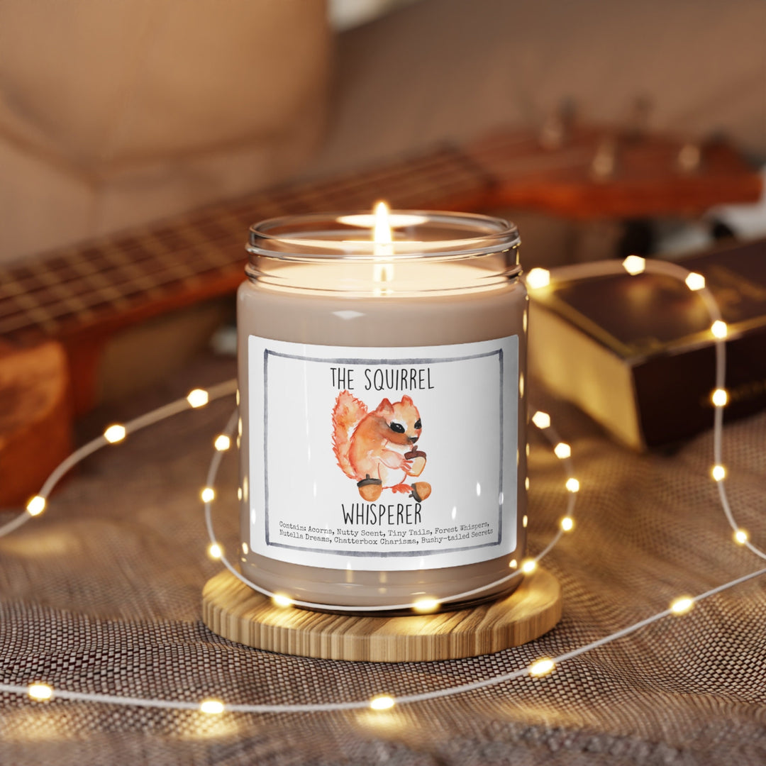 Squirrel - 9oz Soy Candle, Birthday,  Friend, Birthday Gift, Men Women