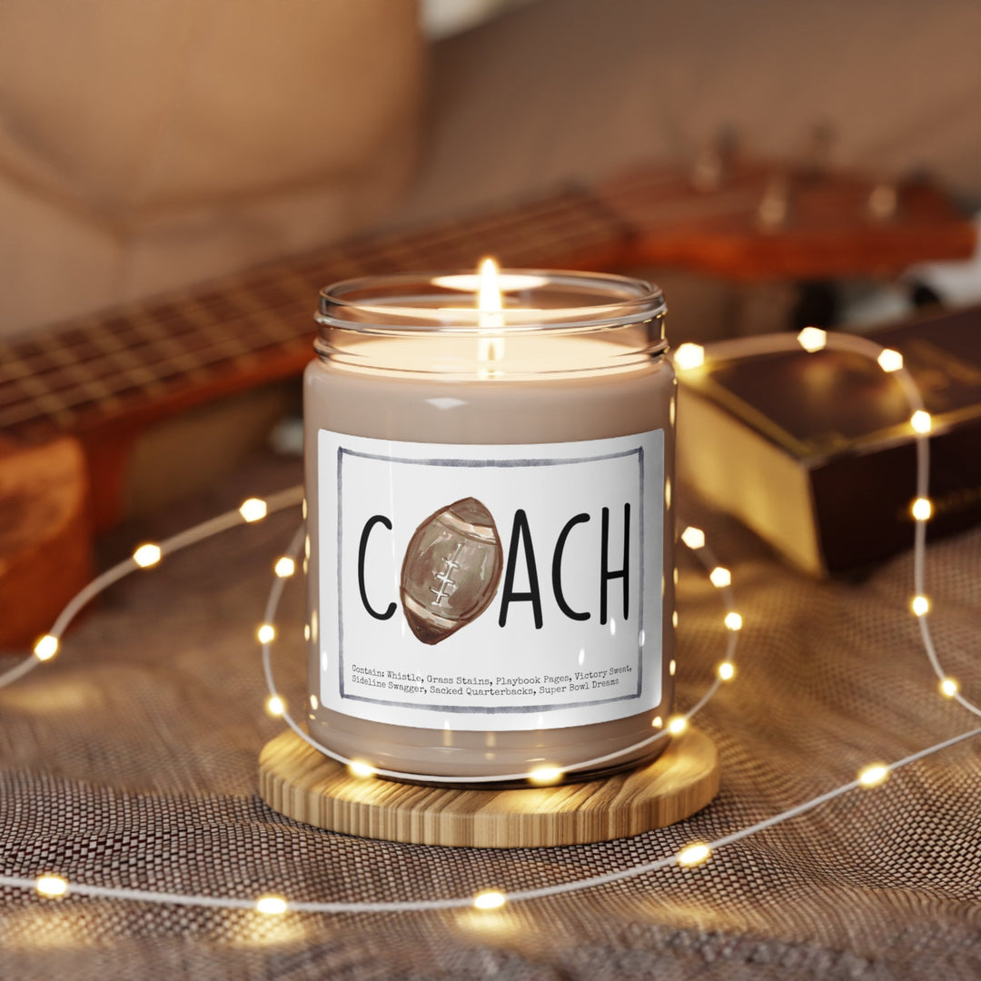 Football Coach - 9oz Soy Candle, Birthday,  Friend, Birthday Gift, Men Women