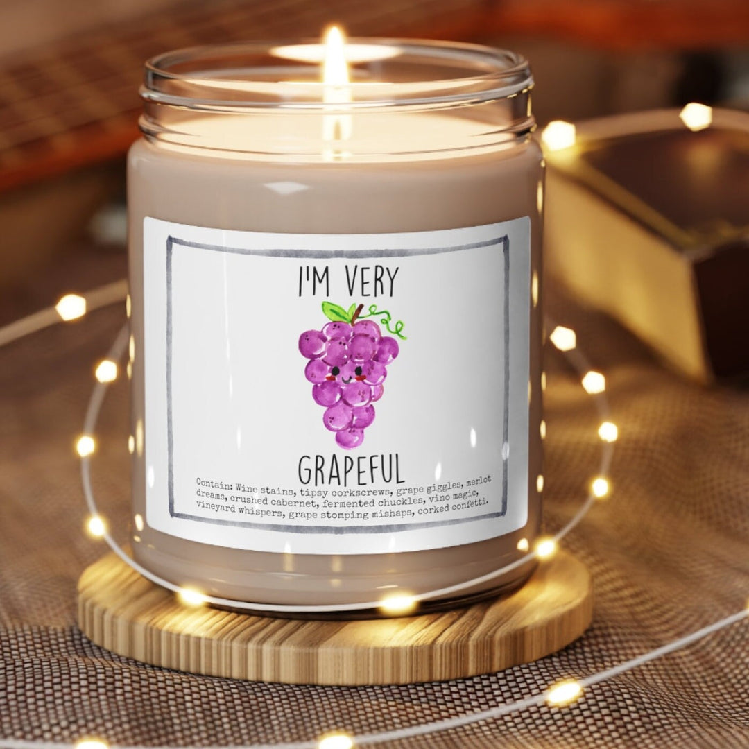 Grape Thank You - 9oz Soy Candle, Birthday,  Friend, Birthday Gift, Men Women