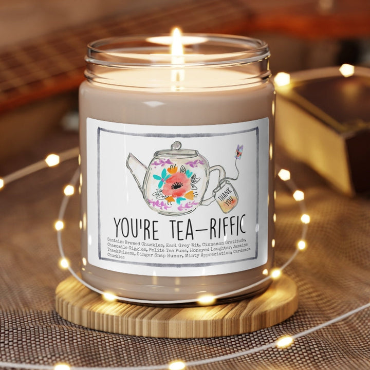 Tea Coffee Thank You - 9oz Soy Candle, Birthday,  Friend, Birthday Gift, Men Women