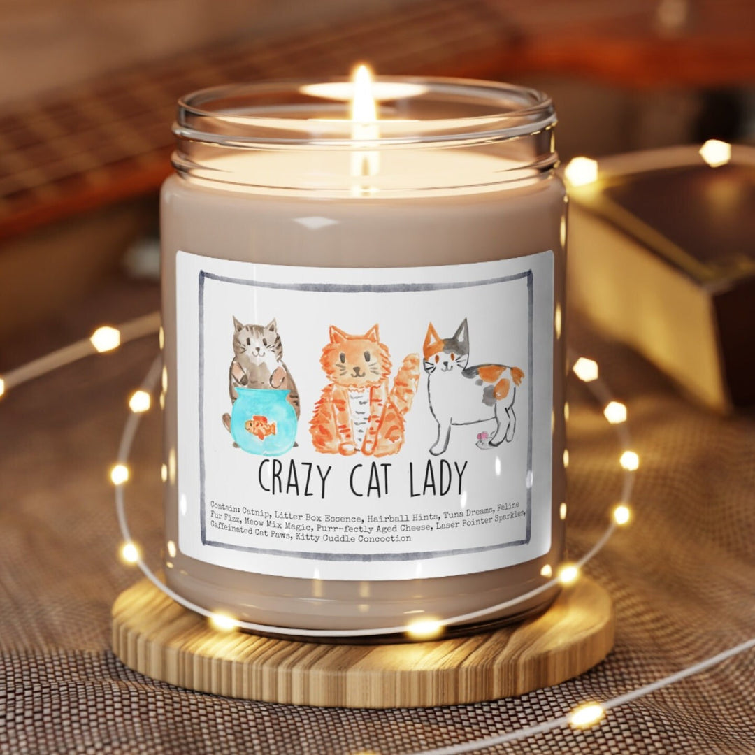 Cat Lover - 9oz Soy Candle, Birthday,  Friend, Birthday Gift, Men Women