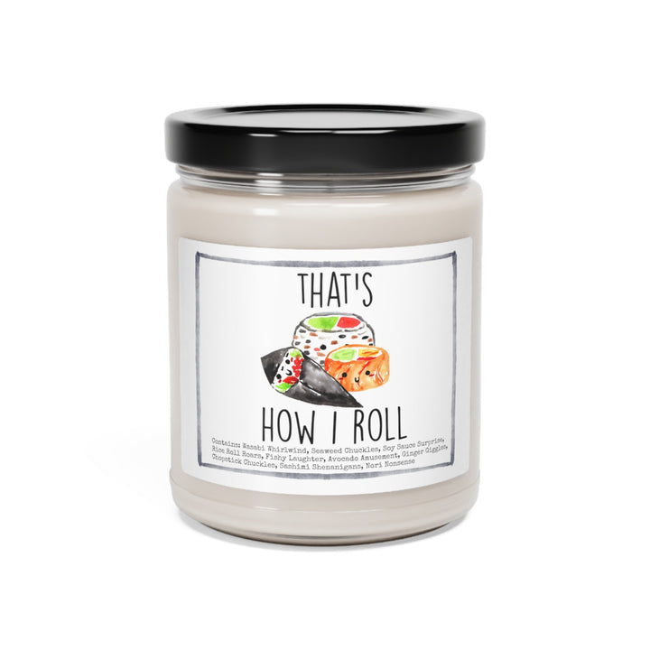 Sushi Roll - 9oz Soy Candle, Birthday,  Friend, Birthday Gift, Men Women