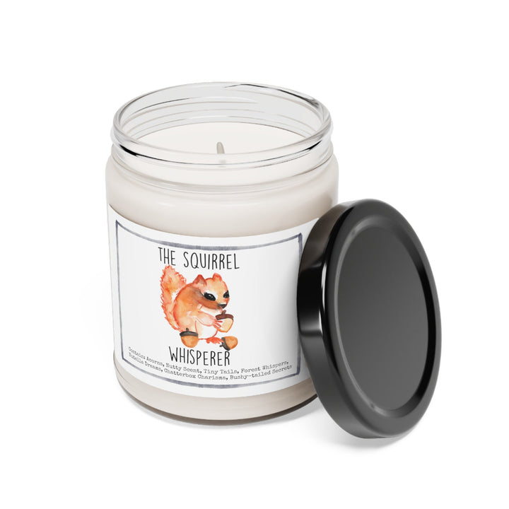 Squirrel - 9oz Soy Candle, Birthday,  Friend, Birthday Gift, Men Women