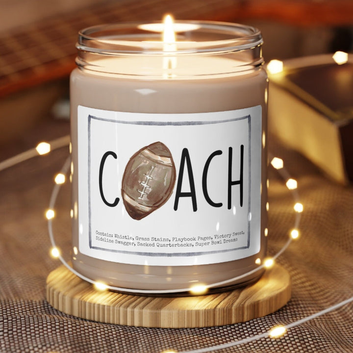 Football Coach - 9oz Soy Candle, Birthday,  Friend, Birthday Gift, Men Women