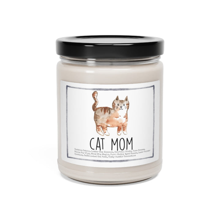 Cat Mom - 9oz Soy Candle, Birthday,  Friend, Birthday Gift, Men Women