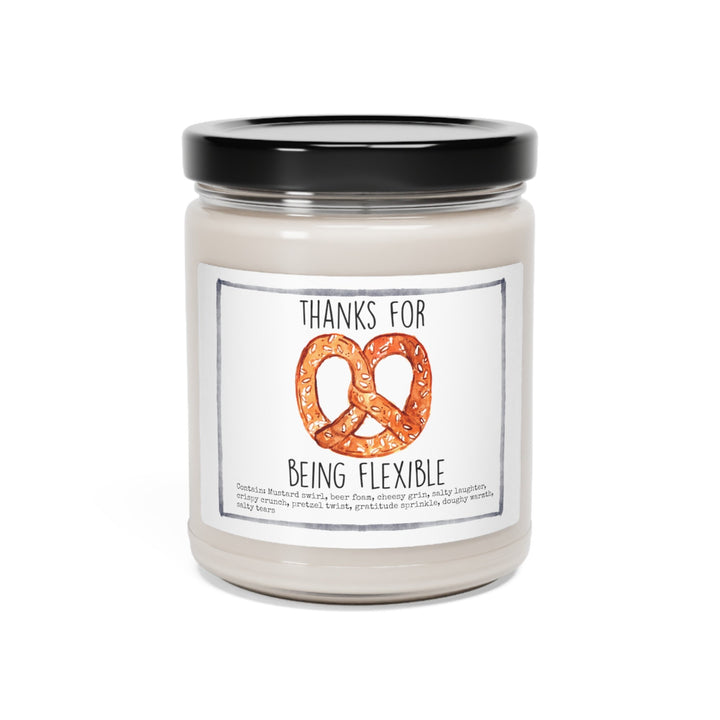 Pretzel Thank You - 9oz Soy Candle, Birthday,  Friend, Birthday Gift, Men Women