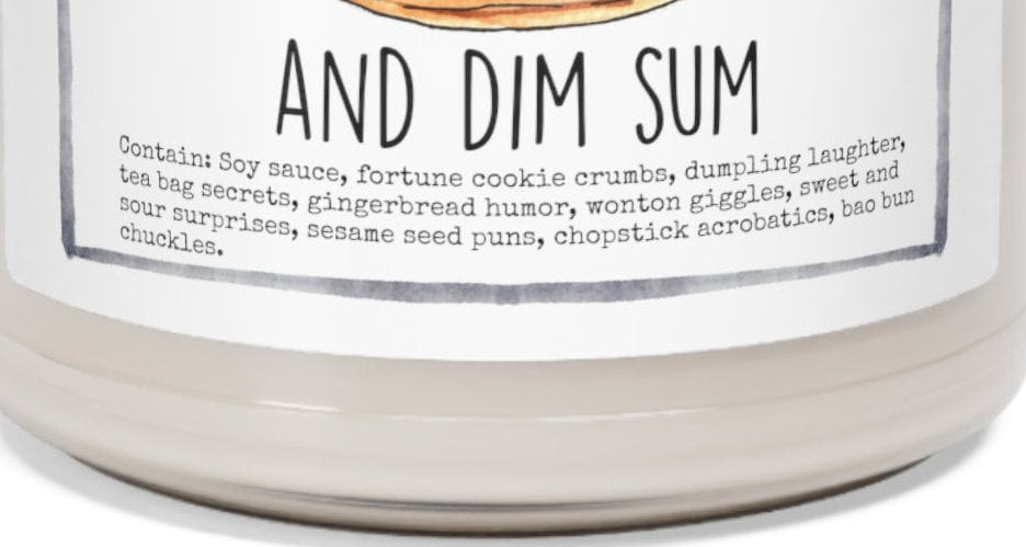 Dim Sum Thank You - 9oz Soy Candle, Birthday,  Friend, Birthday Gift, Men Women