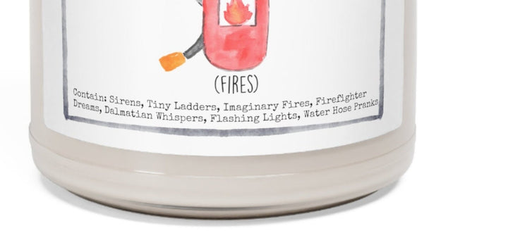 Firefighter - 9oz Soy Candle, Birthday,  Friend, Birthday Gift, Men Women 1A