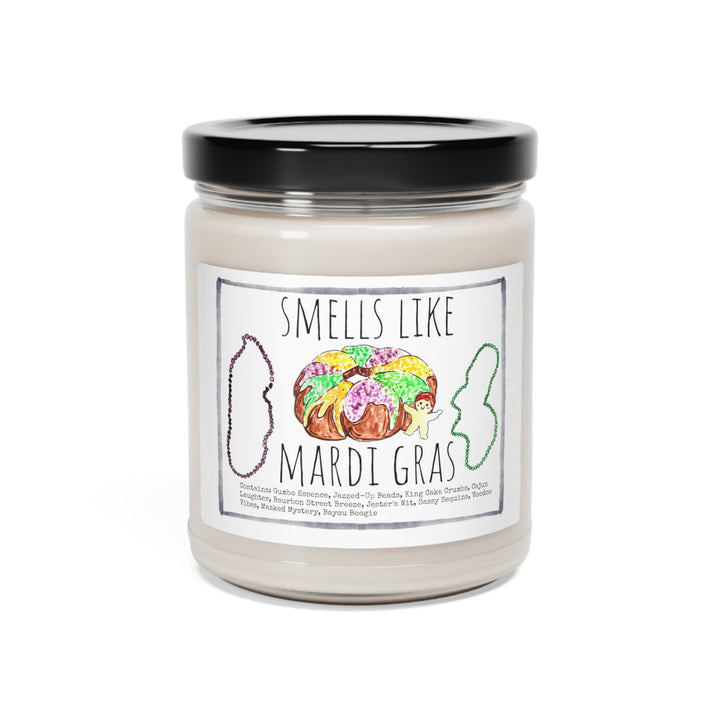 Mardi Gras - 9oz Soy Candle, Birthday,  Friend, Birthday Gift, Men Women 1B