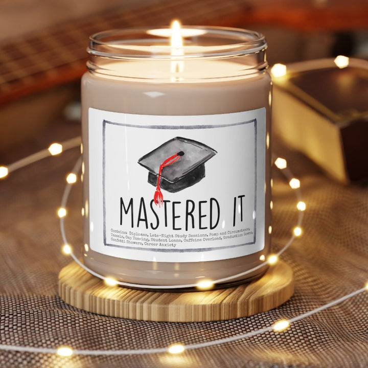 Masters Graduation - 9oz Soy Candle, Birthday,  Friend, Birthday Gift, Men Women